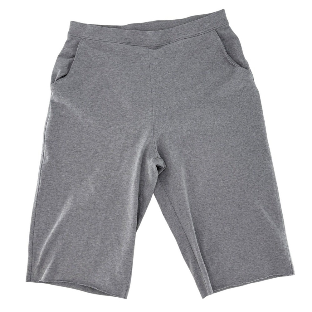 LL Bean Womens Gray Cotton Lycra Stretch Bermuda Shorts XS Reg DIY